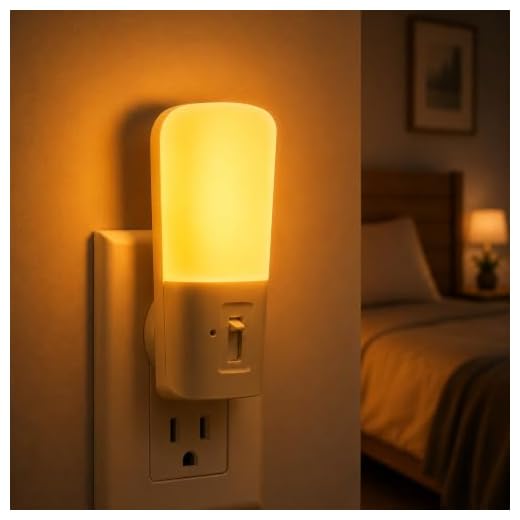 LOHAS LED Dimmable Amber Plug-in Night Light