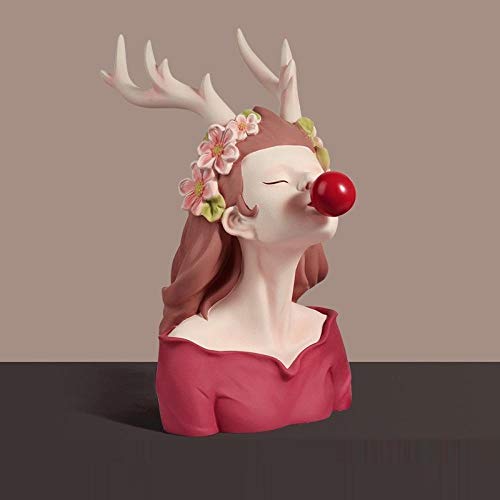 Statues d'extérieur cerf résistantes pour embellir un jardin vide avec une sculpture en résine