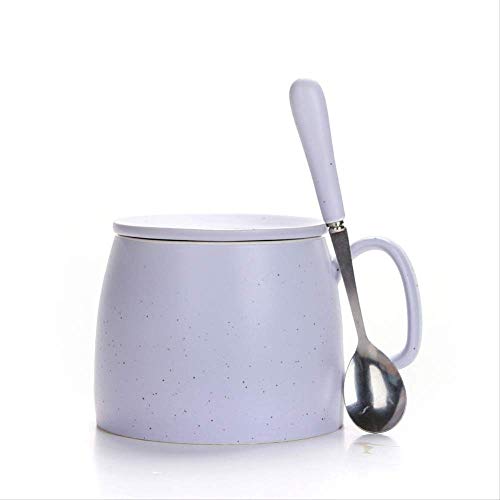 MUXIN Taza de cerámica Tazas de Gran Capacidad Desayuno Simple de café Taza de té Cover