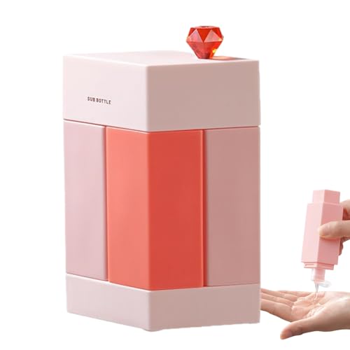 Generico Botellas de viaje para tocador, 4 en 1, antigoteo, reutilizables, botellas de viaje para champú y envases | Para champú, acondicionador, gel de baño, mujeres y hombres, senderismo, camping