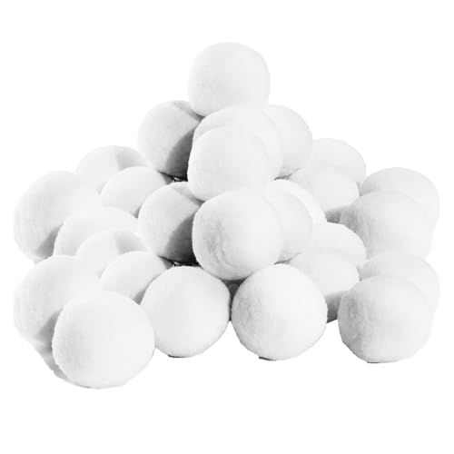 Bolas De Juguete De Nieve - Juguetes Navideños De Invierno, 30 Piezas De Bolas Artificiales De Nieve Suave, Suministros Divertidos Para Fiestas | Para Navidad Año Nuevo Ocasiones Especiales Niños Empr