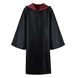 GOLDSTITCH Magician Robe Hooded Vintage Cape Costume Deluxe Halloween Cape Cloak Wizard Costume