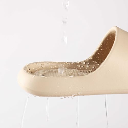 Image of Arch Support Shower Shoes for Women and Men Quick Drying with Drain Holes Slide Sandals Soft Cushioned Anti-Slip Pool Slides Comfort Bathroom Shower Slides