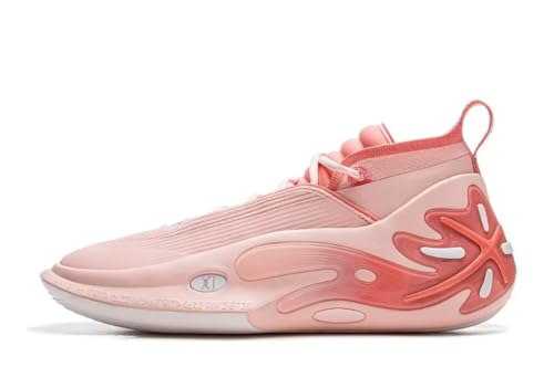 Image of LI-NING Way of Wade 11 Men Basketball Shoes Stable Support High Rebound Basketball Professional Match Shoes Light Pink US 8