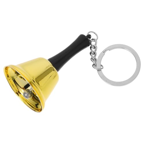 GRIRIW Wedding Bells Mini Handheld Call Bell Keychain Charming Metal Kissing Bell for Pet Training and Christmas Decor and Comfortable to Use for Parties