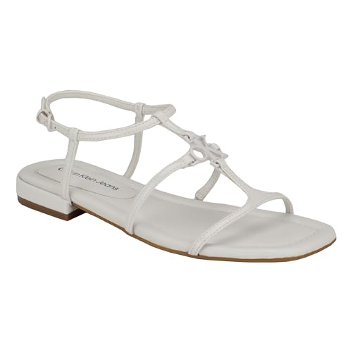 Calvin Klein Sindy sandale plate femme avec bride cheville ajustable
