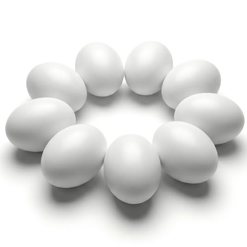 SallyFashion Wooden Fake Eggs for Nesting Boxes...