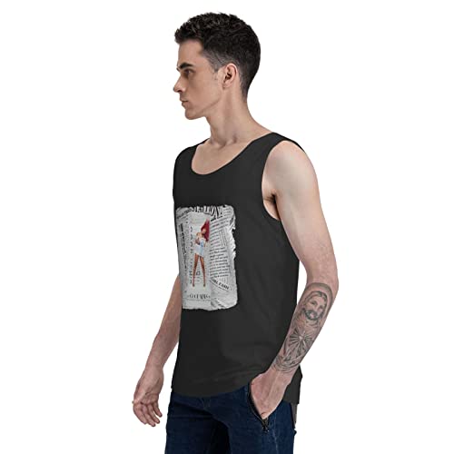 Megan And Thee Or Stallion Good News Tank Tops Men Gym Shirts Undershirt Workout Tank Tops Black Large #TOP4