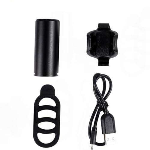 Luz delantera de bicicleta recargable USB para evitar apagones con indicador de carga 7