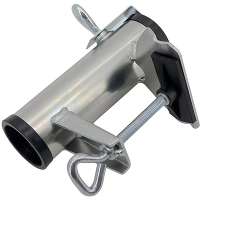 APZDFGIFCD Upgrade Patio Umbrella Holder Heavy Bench Buddy Deck Umbrella Holder Clamp Holder Clip Strong Durable Metal Parasol Holder Beach Fishing Umbrella Mount Chair Clamp