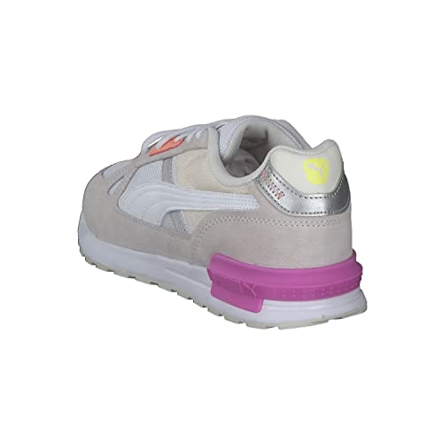 Image of PUMA Unisex's Sneaker, Marshmallow White Silver, 7.5 us
