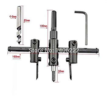 Generic Alloy Steel Plane Type 30-200mm Adjustable Circle Hole Saw Wood Cutter Drill Bit (B0711CVSDV) Amazon Price History, Amazon Price Tracker