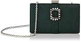 Cierre: magnético Eferri Detalle, Clutch de Fiesta Mujeres, Verde, 20x12x3 cm
