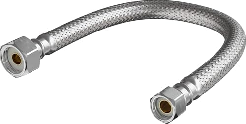 PROFLO PFX146322 Lead Law Compliant 3/8"C x 1/2"FIP x 12" Stainless Steel Sink Connector - N/A