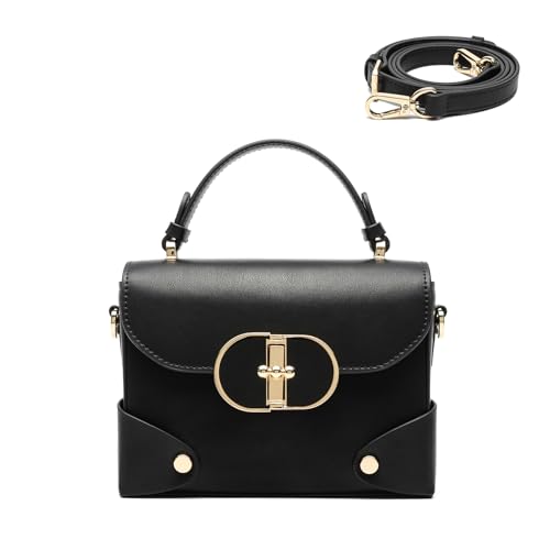 Image of Women's Recycled Leather Top Handle Tote Crossbody Work Bag