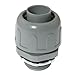 RLECS 2pcs American Standard NPT Hose Connector 3/4 inch Gray Liquid Tight Connector Non-Metallic Straight Electrical Conduit Connector PVC Flexible Conduit Fittings Household Outside Hose Tools