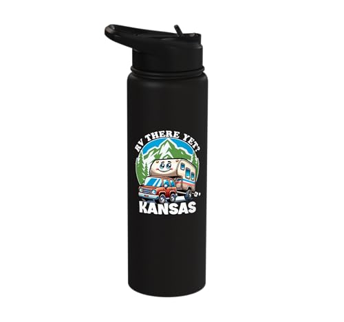 Kansas RV Road Trip Stainless Steel Water Bottle
