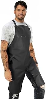 Tattoo Aprons - Vegan Leather, Wipeable, Cross-Back