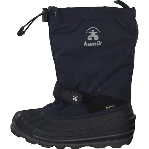 Kamik Unisex-Jungen Waterbug8g Winterstiefel, Blau (Navy/Marine), 27 EU