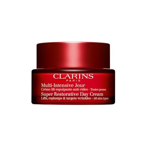 Clarins Super Restorative Day Cream | Anti-Aging Moisturizer For Mature Skin Weakened By Hormonal Changes | Replenishes, Illuminates & Densifies Skin | Lifts & Smoothes | Targets Age Spots & Wrinkles Cover