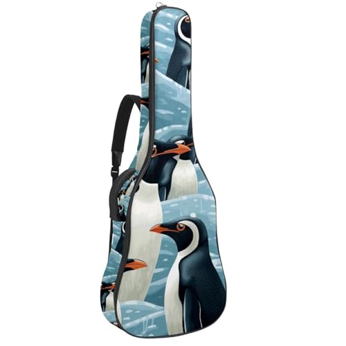 Housse de guitare acoustique 41 pouces étanche avec grande poche et protection antichoc