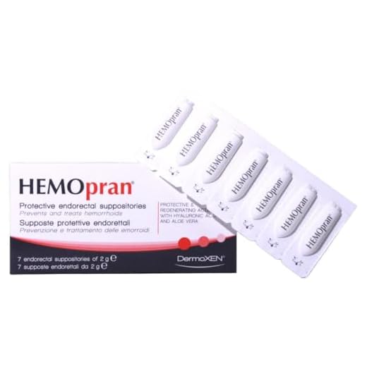 HEMOPRAN Supositorios para Tratamiento y Prevención Síntomas Hemorroidales. Ácido Hialurónico y Aloe Vera para Dolor y Picor. Apto para Embarazo y Lactancia. Protección Endorrectal. 7 unidades.