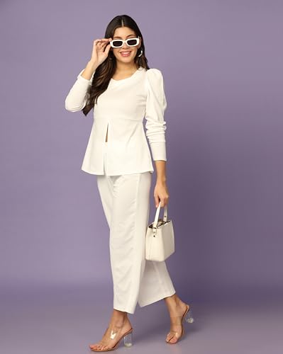 Image of DHRUVI Trendz Co ord Set for Women Stylish | Dress for Woman | Trendy Summer Casual Travel Outfit | A Line Dresses for Women | Western Stylish Midi Party Dress Outfits
