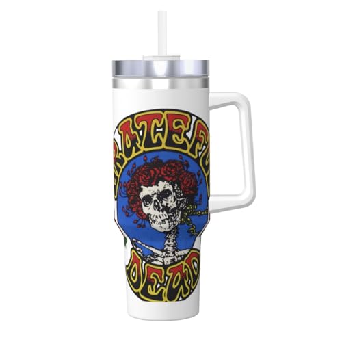 �X�e�����X �^���u���[ �W�t�� The Grateful Dead Logo ��e�� 40oz �X�g���[�����݃^���u���[ �h�����N�J�b�v �X�e�����X���� �E�H�[�^�[�{�g�� �^��f�M ��d�\�� �ۉ��ۗ� �J�[�J�b�v �����t�� �A�E�g�h�A ���� �}�O�J�b�v 