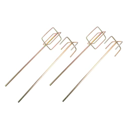 Holibanna Cement Mixer Drill Attachment 4pcs Paint Stirrer Drill Long Attachment Paddle for Electric Tools