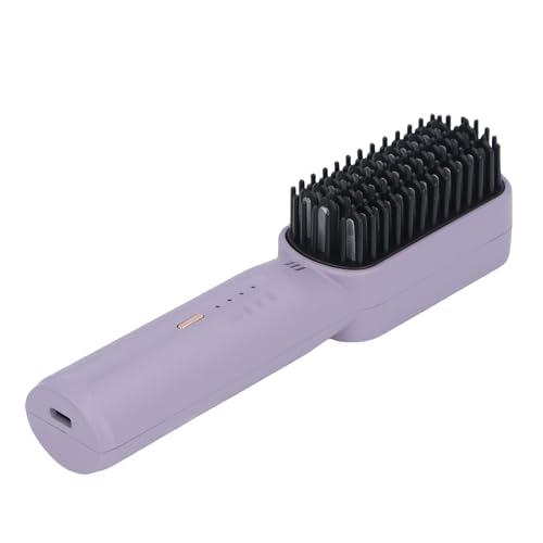 Cepillo alisador de cabello Yinhing 2500mAh púrpura portátil miniatura 4