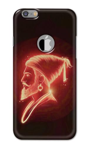Image of PRINTFIDAA Printed Hard Back Cover Case for Apple iPhone 6 Logo | iPhone 6S Logo Back Cover (Chatrapati Shivaji Maharaj) -112
