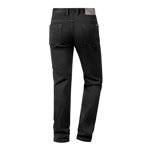Classic Straight-Leg Men's Long Black Jeans, Made from Stretchy, Comfortable Fabric, Suitable for All Occasions.2