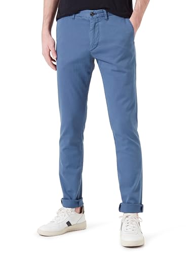Tommy Hilfiger Chino Homme Tapered Fit, Bleu (Aegean Sea), 30W/32L