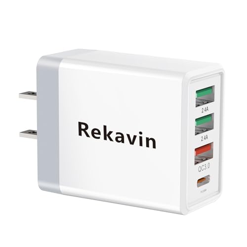 USB C Wall Charger Block, 32W/4 Port Charger Adapter Support 20W PD Fast Charging for iPhone 13/13 Mini/13 Pro/13 Pro Max/12/12 Pro Max/SE 2020/11 Pro Max