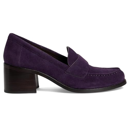 Image of SHODENSE Women Vintage Chunky Heel Loafers Pumps Platform Round Closed Toe Oxford Shoes Burnished Patent Matte Suede Slip On Dress Loafer Block Stacked Heels Office Formal Work Business 4-11 M US