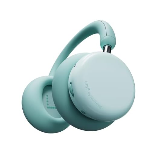 CMF Headphone Pro - Cuffie Bluetooth Over-Ear Wireless – Fino a 100h di Batteria, Hi-Res con LDAC, Audio Spaziale, con Cancellazione Attiva del Rumore – Verde Chiaro