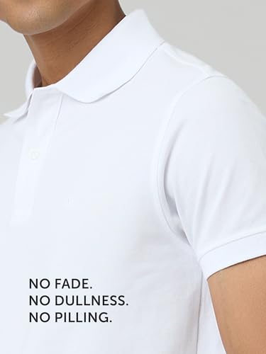 Image of XYXX Men's Nova 100% Combed Cotton Regular Fit Polo T-Shirt