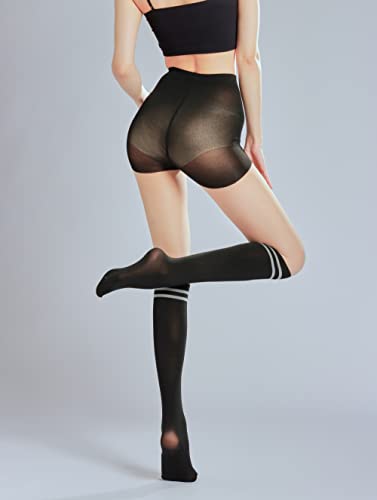 Image of Sahabowi Women Sheer Tights, High Waist Pantyhose, Vintage Control Top Stockings(Patterns Colourful), Pantyhose5
