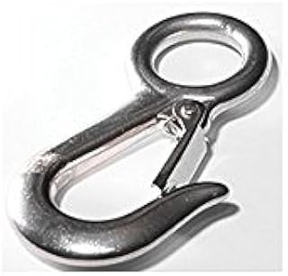 Baron 1-1/8 in. Dia. x 4-5/8 in. L Polished Steel Snap Hook 400 lb.