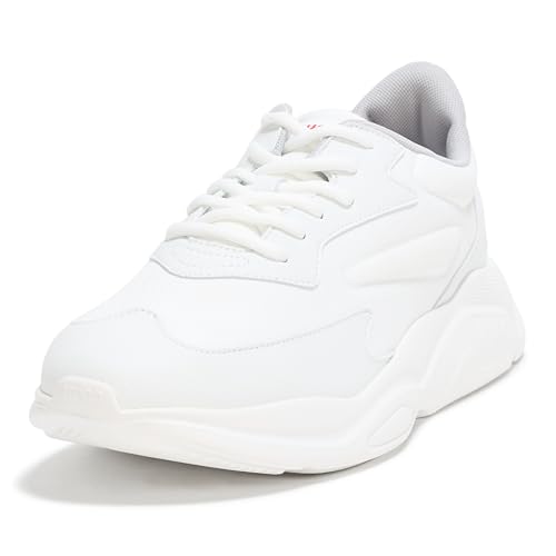 Image of Hugo Men's Running Style Sneakers with Thick Rubber Sole