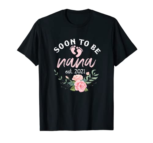 Soon To Be Grandma Est. 2021 Promoted To New Grandmom Cadeaux T-Shirt