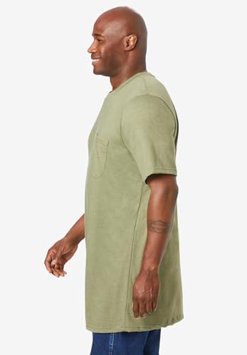 Boulder Creek by Kingsize Men's Big & Tall Heavyweight Longer-Length Pocket Crewneck T-Shirt3
