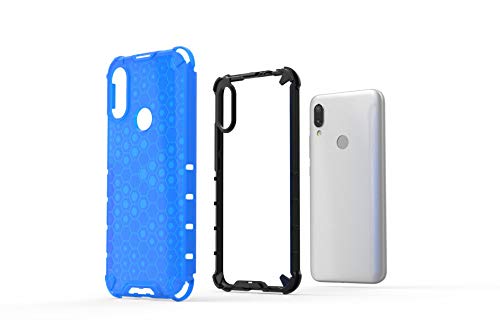 Image of for [ Mi Redmi Y3 ] Back Case Cover | Polycarbonate Hard Case Honeycomb |Camera Protection| Back Case for [ Mi Redmi Y3 ]- Black