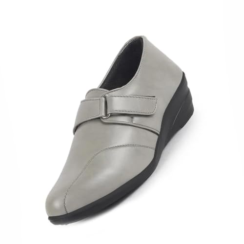 Image of FAUSTO Women's Outdoor Fashion Hook and Loop Platform Heel Wedges