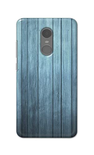 Image of Printed Hard Back Cover Case for Mi Redmi Note 4 Back Cover (Wooden Blue) -1302