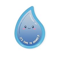 Legami - Love Yourself Feuchtigkeitserinnerung, Sound und Licht-Alarm alle 20 Minuten, USB-Typ-C-Kabel im Lieferumfang enthalten, 4 LED-Leuchten, 9,5 x 13 x 1,5 cm