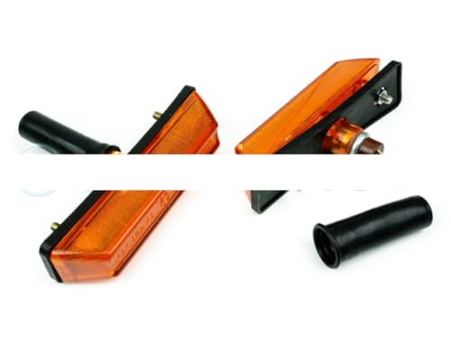 Lucciole Laterali In Plastica Arancione (2 Pezzi) Compatibile Con Lancia Beta Montecarlo Epoca