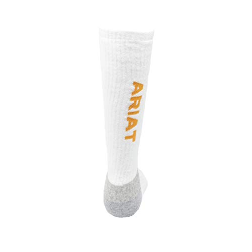 Ariat Men's Cotton 3-Pair Pack Arch Support Reinforced Mid-Calf Socks3