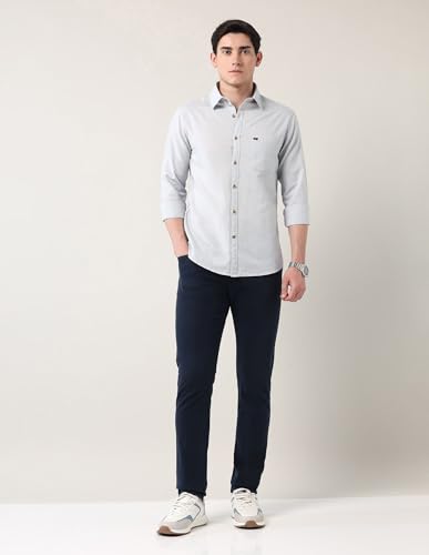 Image of AD by Arvind Modern Slim Fit Solid Shirt