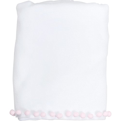 Serviette de bain bébé fille en coton Mathilde M comme cadeau de naissance
